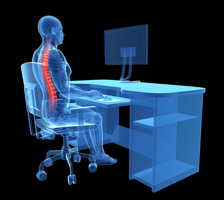 Proper Sitting Posture At a Computer, Office Chair Posture