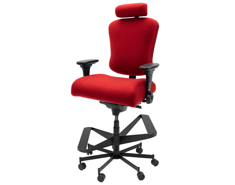 a concept seating chair in red