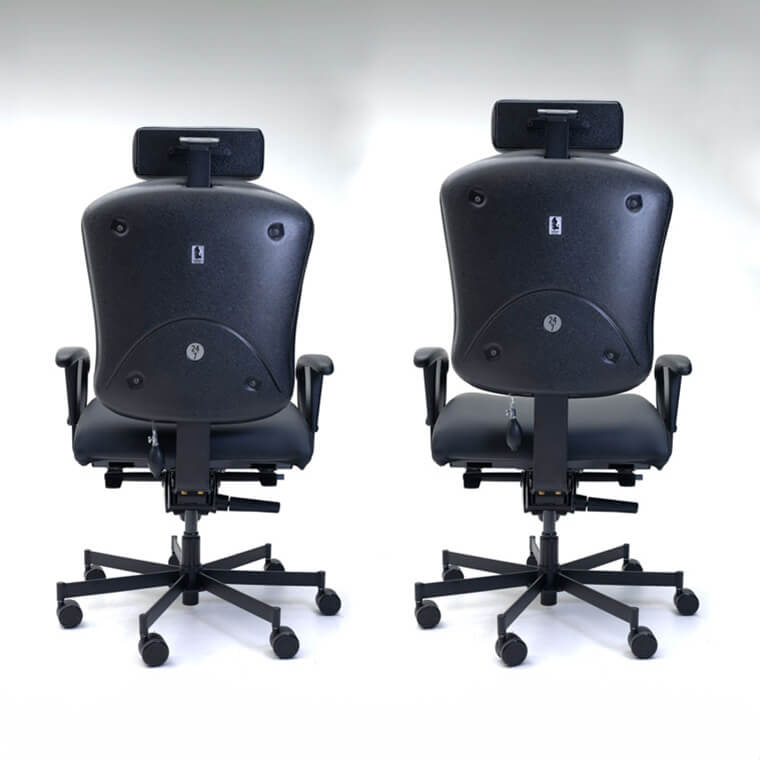 Adjustable Backrest Height on concept chair