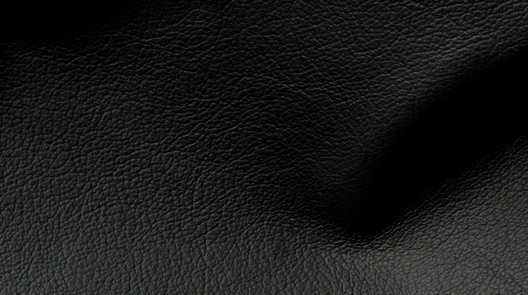 Black leather fabric swatch