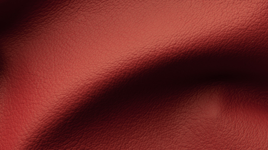 Firebrick red leather fabric swatch